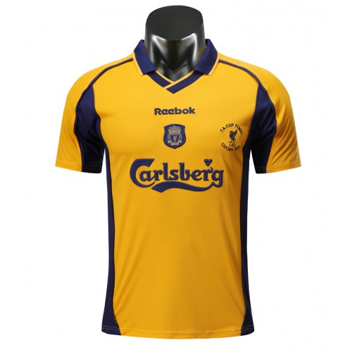 Liverpool Fodboldtrøjer Retro Udebanesæt 2000-2001 Kort ærmer Liverpool Fodboldtrøjer Retro Udebanesæt 2000-2001 Kort ærmer